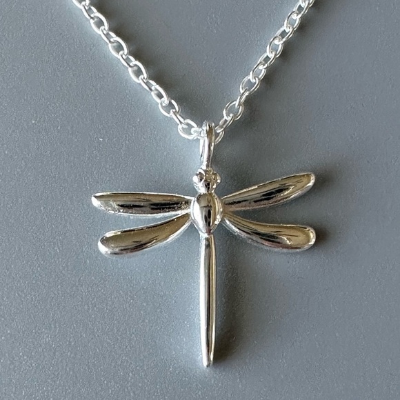Sterling Silver Dragonfly Necklace - Picture 6 of 13